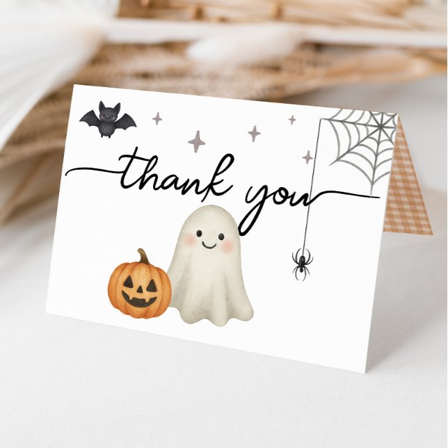 Halloween Baby Shower Folded Thank You Card (Creator Uploaded)