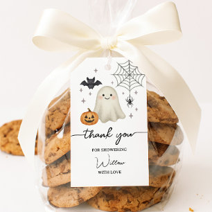 Halloween Baby Shower Folded Thank You Gift Tags