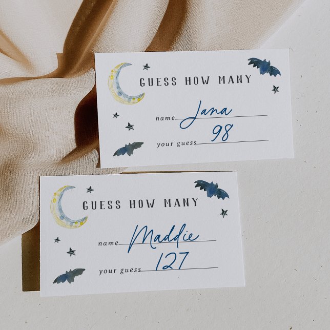 Halloween Baby Shower Guessing Game Card (Creator Uploaded)