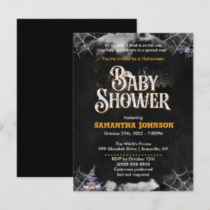 Halloween Baby Shower Invitation