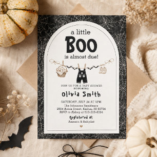 Halloween baby shower invitation