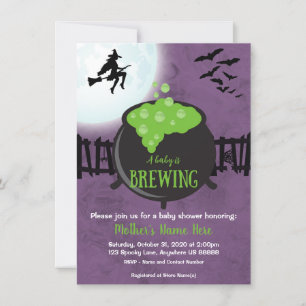 Halloween Baby Shower Invitation