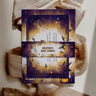 Halloween Baby Shower Invitation Belly Band