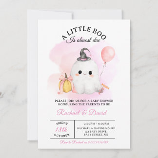 Halloween Baby Shower Invitation | Cute Little Boo