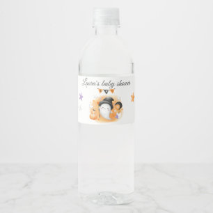 Halloween Baby Shower Little Boo Water Bottle Label