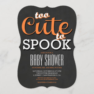Halloween Baby Shower Party Invitation