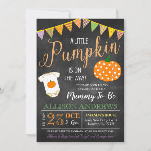 Halloween Baby Shower Party Invitation