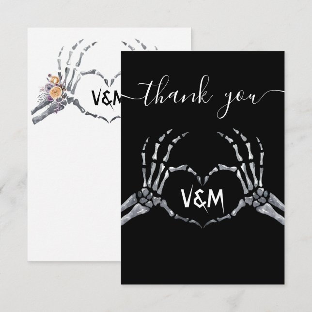 Halloween Baby Shower Thank you (Front/Back)