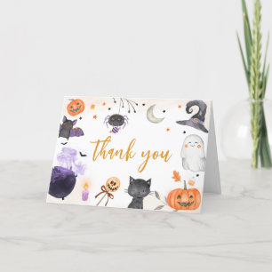 Halloween Baby Shower Thank You Card