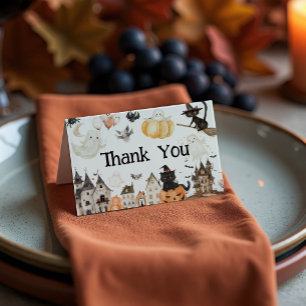 Halloween Baby Shower Thank You Card
