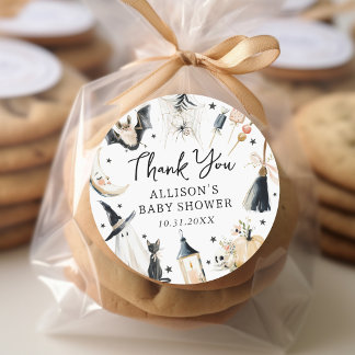 Halloween Baby Shower Thank You Sticker
