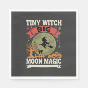 Halloween Baby Witch Moon Magic Napkin