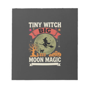 Halloween Baby Witch Moon Magic Notepad
