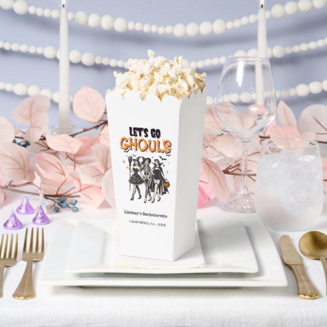 Halloween Bachelorette let's go ghoul Favour Box (Wedding)