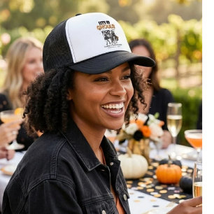 Halloween Bachelorette let's go ghoul Trucker Hat