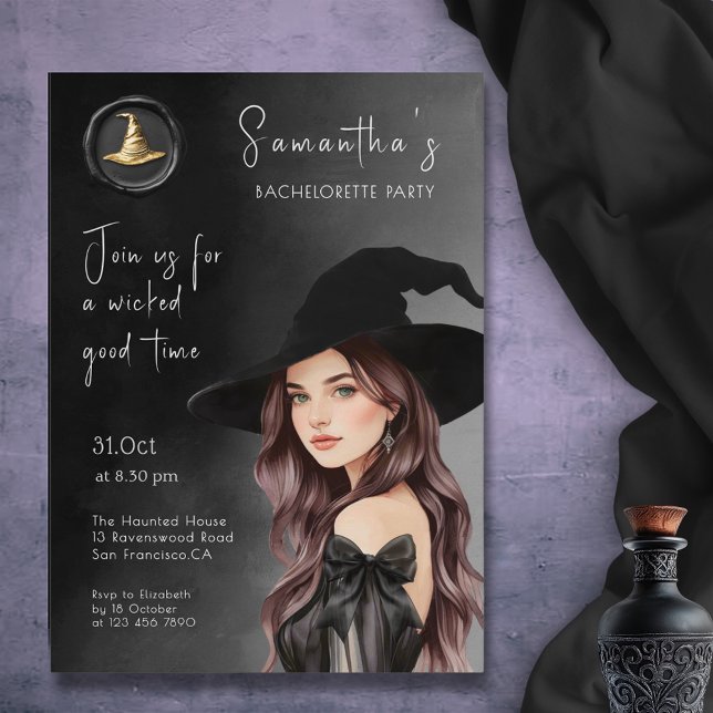 Halloween Bachelorette Party Invitation (Creator Uploaded)