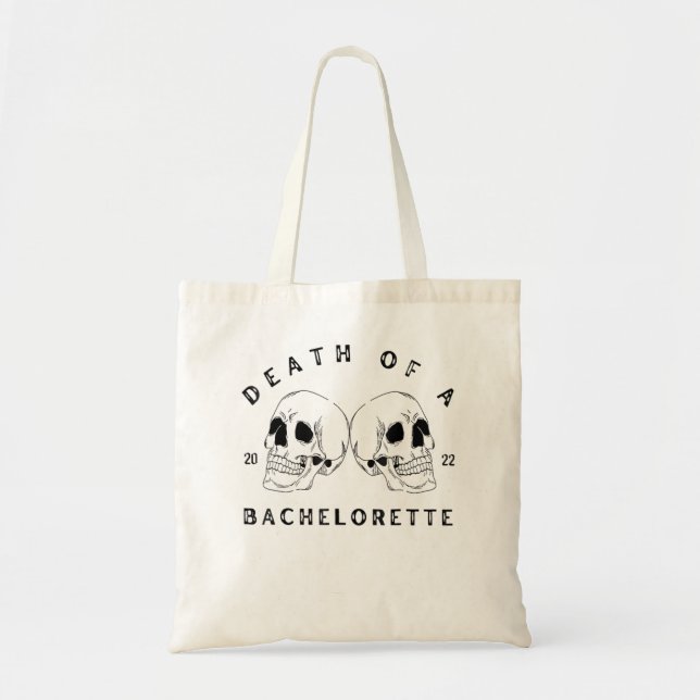 Halloween Bachelorette Party Spooky Bride Or Die Tote Bag (Front)