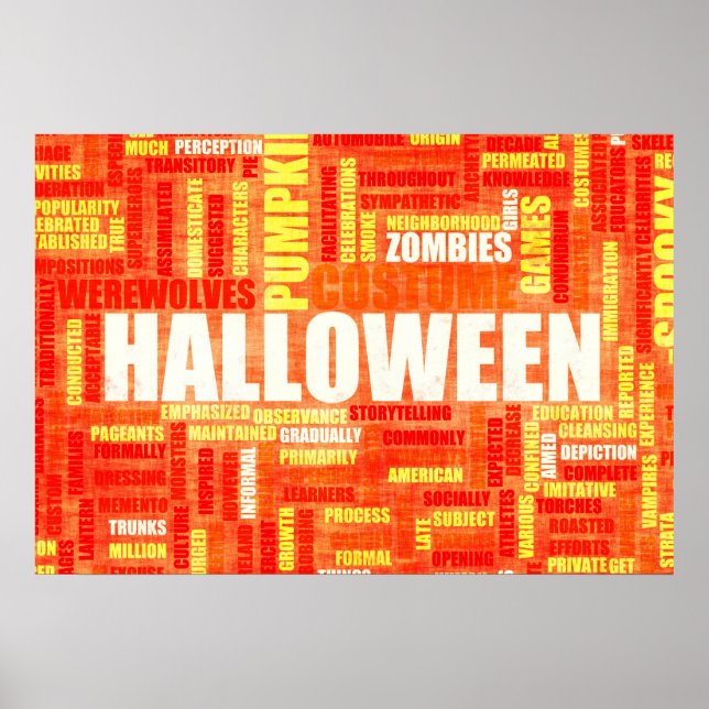 Halloween Background as a Marketing Advertisement Poster (Front)