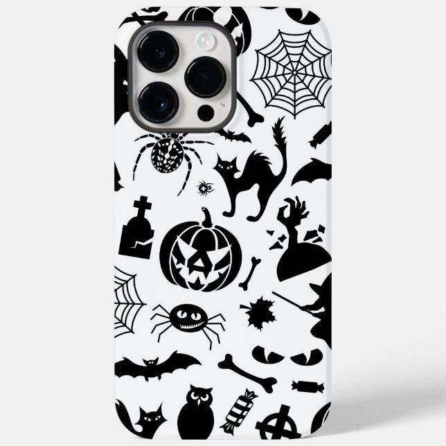 Halloween background Halloween costumes Halloween  Case-Mate iPhone Case (Back)