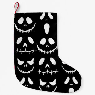 Halloween background. Seamless pattern with hallow Small Christmas Stocking