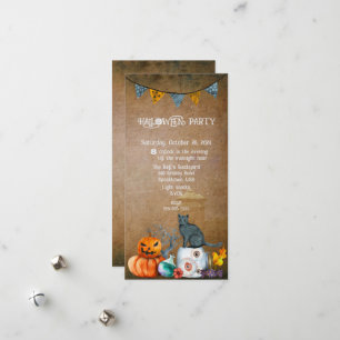 HALLOWEEN BACKYARD PARTY HOLIDAY CARD