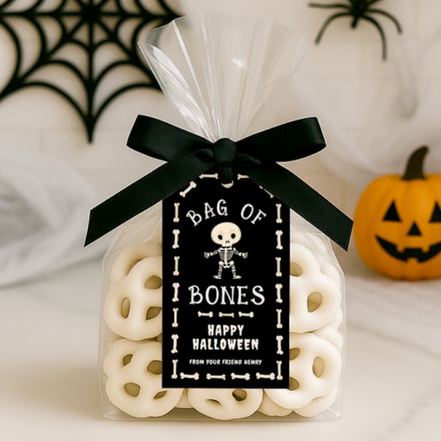 Halloween Bag Of Bones Gift Tags (Creator Uploaded)