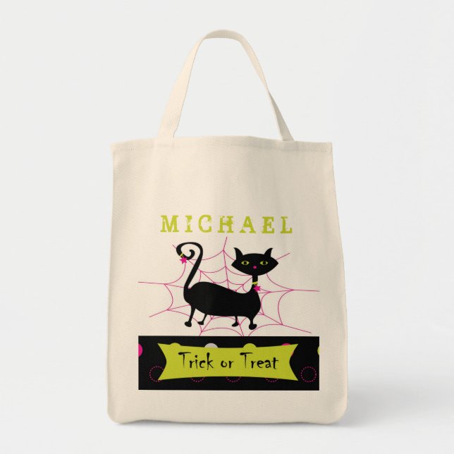 Halloween Bags - Personalise Trick or Treat (Front)