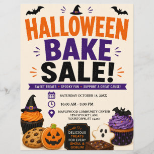Halloween Bake Sale Flyer