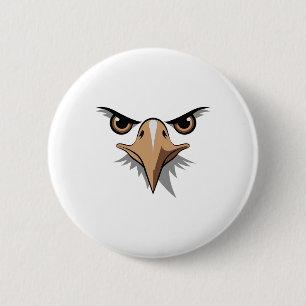 Halloween Bald Eagle Face Costume Kids Cute Themed 6 Cm Round Badge