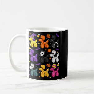 Halloween Balloon Dog Costume Pattern Cute Spooky Coffee Mug