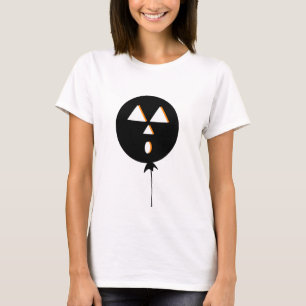 Halloween Balloon Pumpkin Black Orange T-Shirt