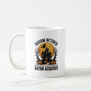 Halloween Band Director Witch Haunted House Design Coffee Mug