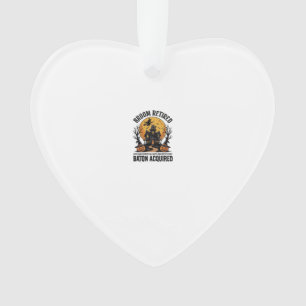 Halloween Band Director Witch Haunted House Design Ornament