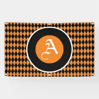 HALLOWEEN BANNER WITH MONOGRAM
