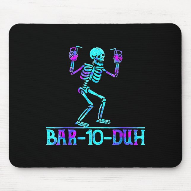 Halloween Bar 10 Duh Skeleton Drinking Costume  Mouse Mat (Front)