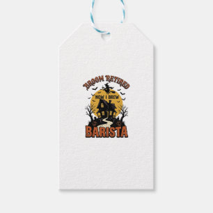 Halloween Barista Shirt Funny Witch Coffee Pun Des Gift Tags