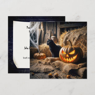 Halloween Barn Party Invitation