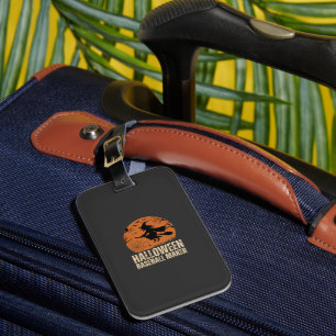 Halloween Baseball Maker Vintage Witch Graphic Luggage Tag