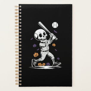 Halloween Baseball Skeleton Hitting Planner