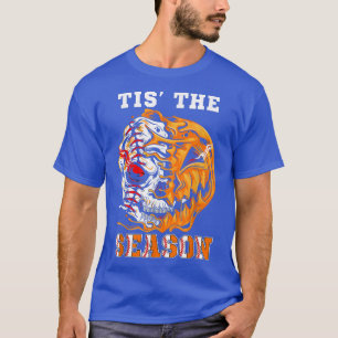 Halloween Baseball Tis The Season Pumpkin Baseball T-Shirt