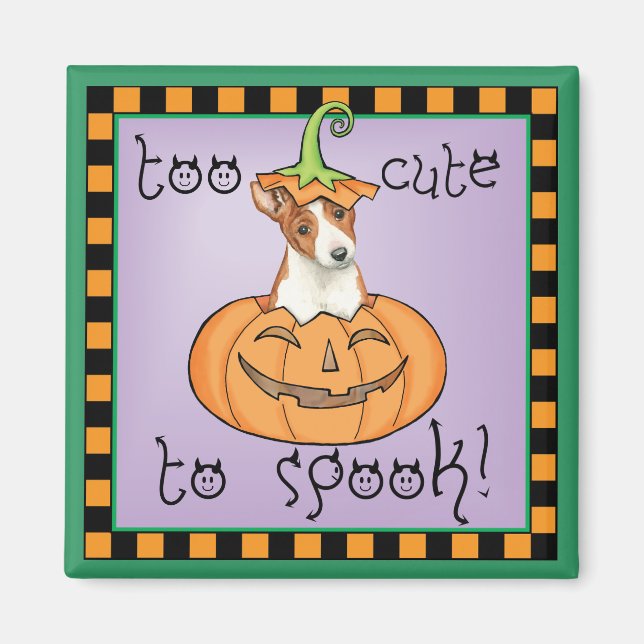 Halloween Basenji Magnet (Front)