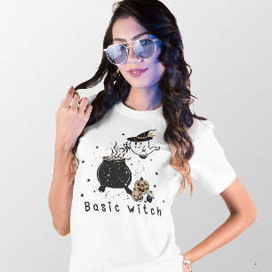 HALLOWEEN BASIC WITCH   GHOST MAKING A POTION T-Shirt