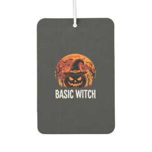 Halloween Basic Witch Pumpkin Moon Graphic Car Air Freshener