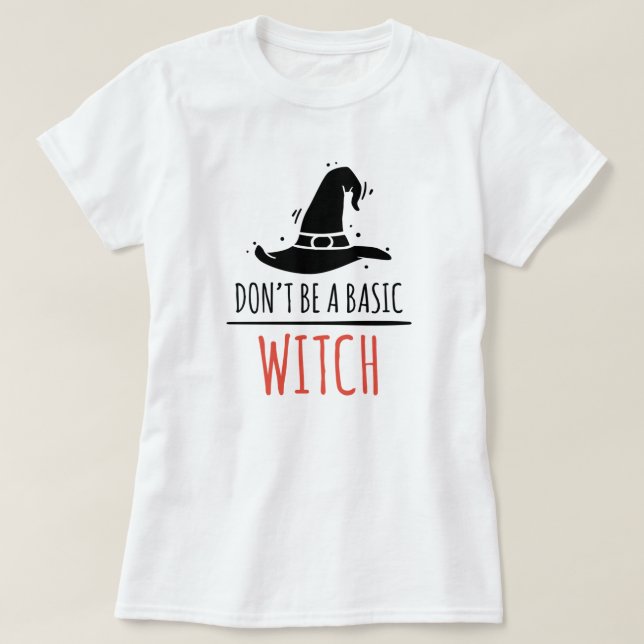 Halloween Basic Witch T-Shirt (Design Front)
