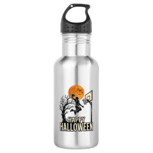 Halloween Basketball Happy Halloween Vintage Sport 532 Ml Water Bottle