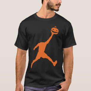 Halloween Basketball Kids Teens Dunking Pumpkin Co T-Shirt