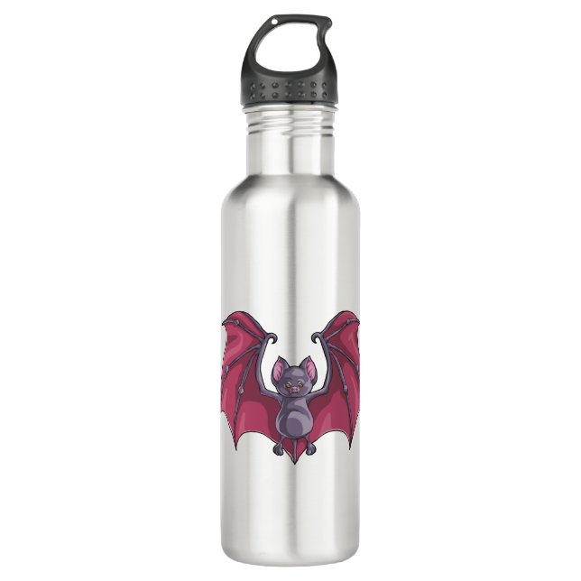 Halloween Bat 710 Ml Water Bottle (Front)