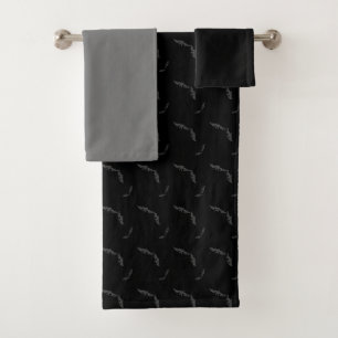 Halloween/bat   bath towel set