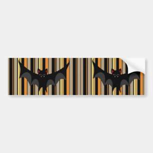 Halloween Bat Bumper Sticker