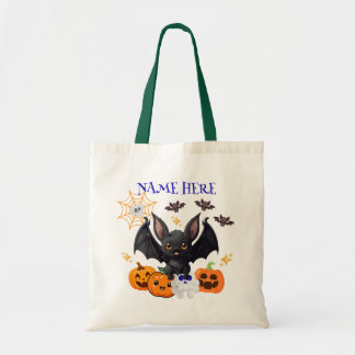 Halloween Bat Candy Tote Bag v1